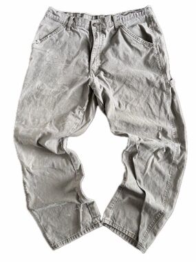 Vintage Rustler Workwear Cargos – Distressed Baggy Fit Size 34